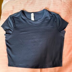 ALO Yoga Navy Baby Tee